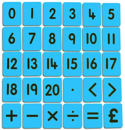 CHILD’S 0-20-FUNCTIONS CARD SET – BLUE | The Dyslexia Shop