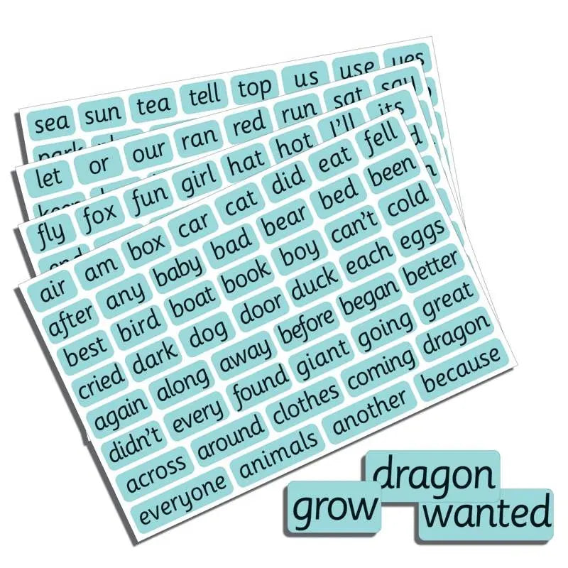 Child's High Frequency Words Chart (Next 200 Words) | The Dyslexia Shop
