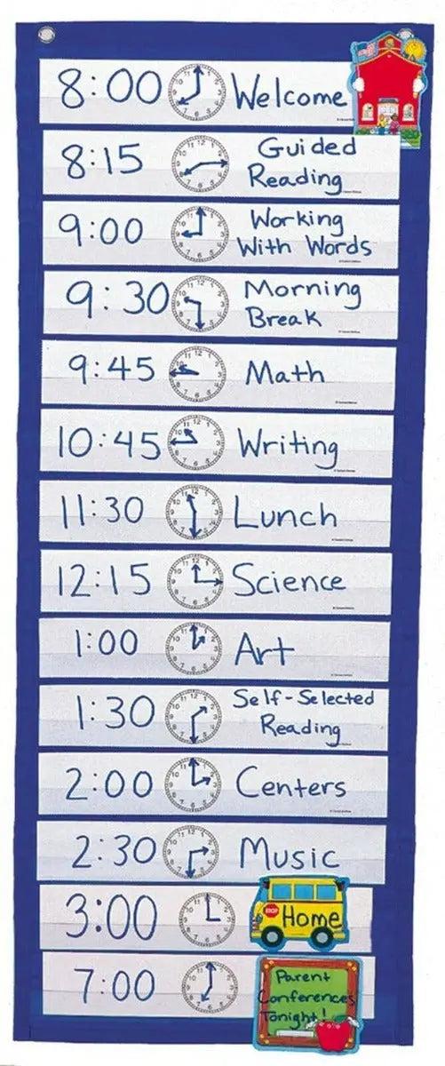 Daily Schedule Pocket Chart | The Dyslexia Shop