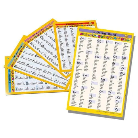 Editing Cards | The Dyslexia Shop
