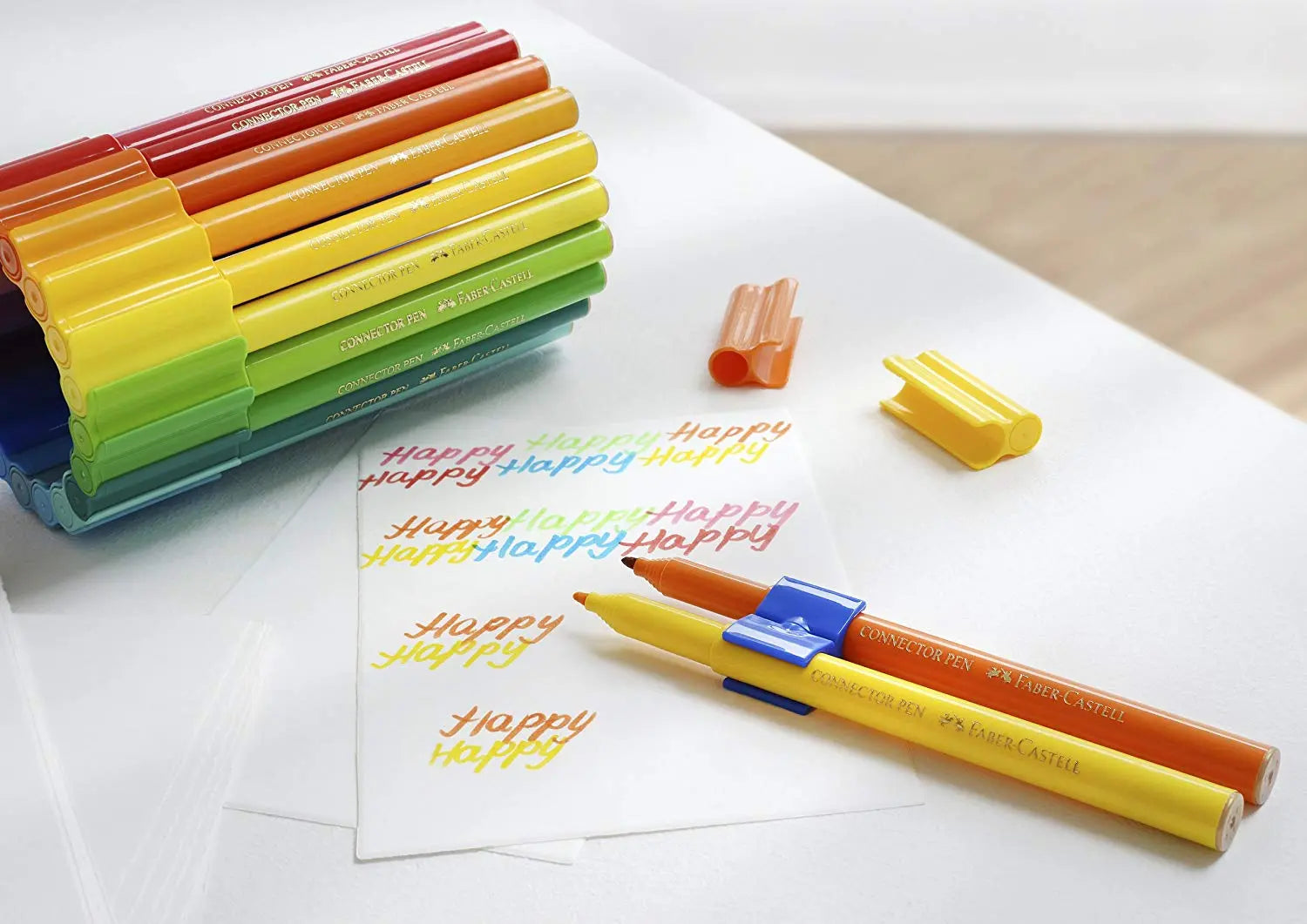 Faber-Castell 33 Pen Truck Tin with Connector Clips | The Dyslexia Shop