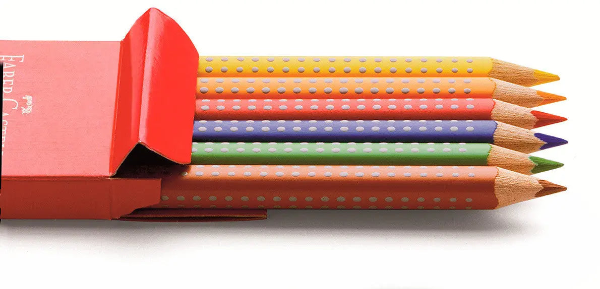 Faber-Castell GRIP 2001 Colour Pencils (Box of 6 Colours) | The Dyslexia Shop
