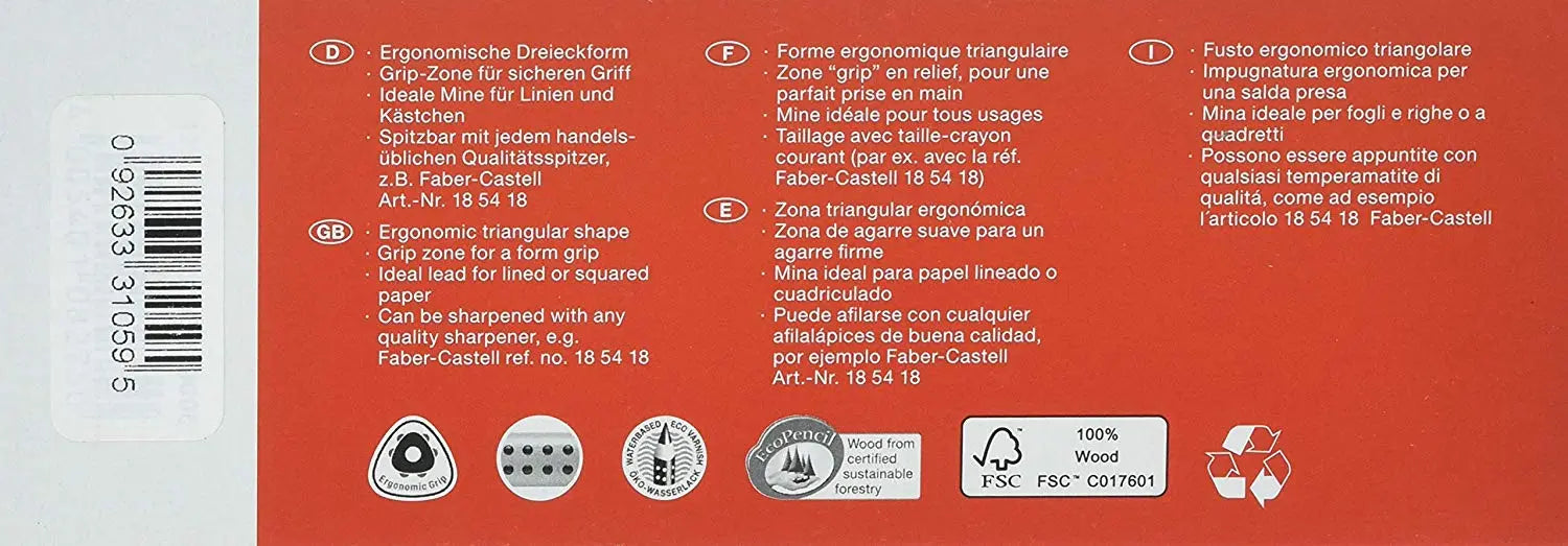 Faber-Castell Jumbo Grip Pencil (Box of 12) | The Dyslexia Shop