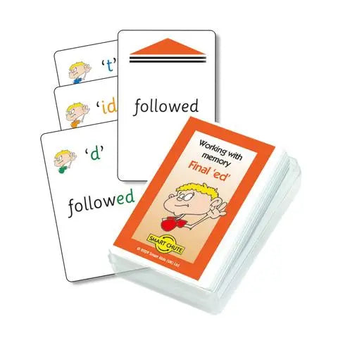 Final 'ed' Chute Cards | The Dyslexia Shop