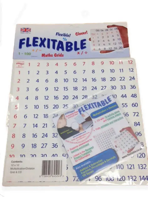 Flexitable - Multiplication-Division 12x12 Grid & CD | The Dyslexia Shop