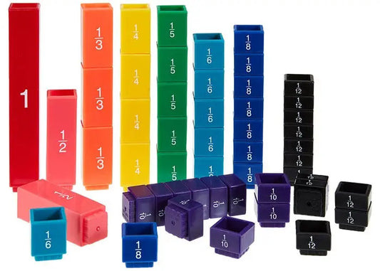 Fraction TowerÂ® Cubes - Fraction Set | The Dyslexia Shop