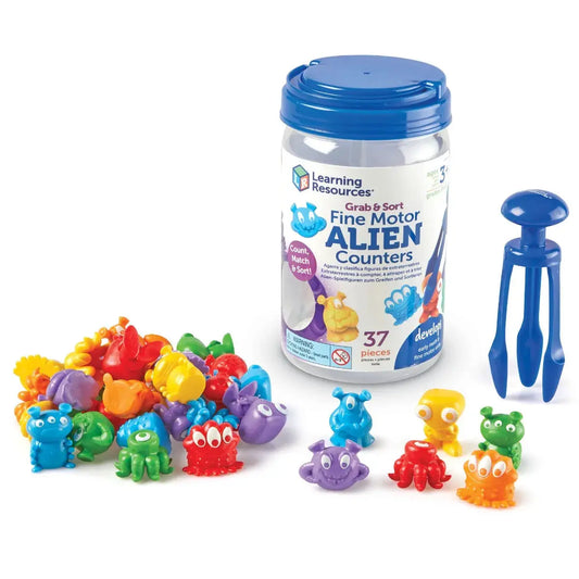 Grab & Sort Fine Motor Alien Counters | The Dyslexia Shop