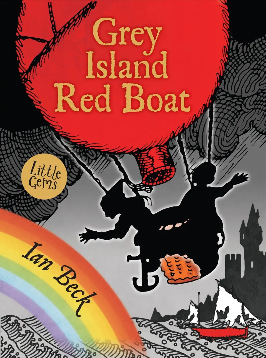Grey Island Red Boat | The Dyslexia Shop