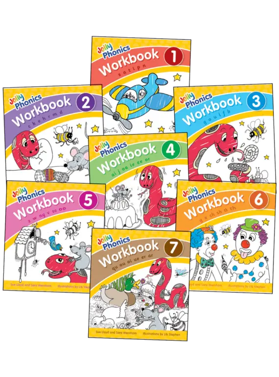 Jolly Phonics Workbook - Set of books 1 to 7 | The Dyslexia Shop