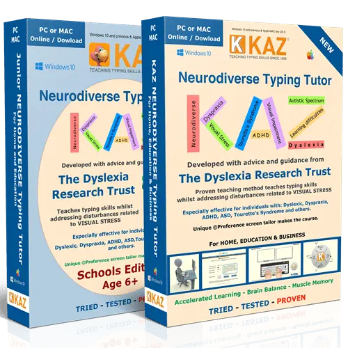 Kaz SEN/Dyslexia Typing Tutor – Digital Download | The Dyslexia Shop