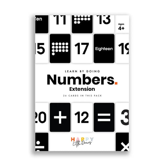 Learn Numbers Flashcards - Extension Pack - Happy Little Doers | The Dyslexia Shop