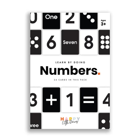 Learn Numbers Flashcards - Pack Of 24 - Happy Little Doers | The Dyslexia Shop