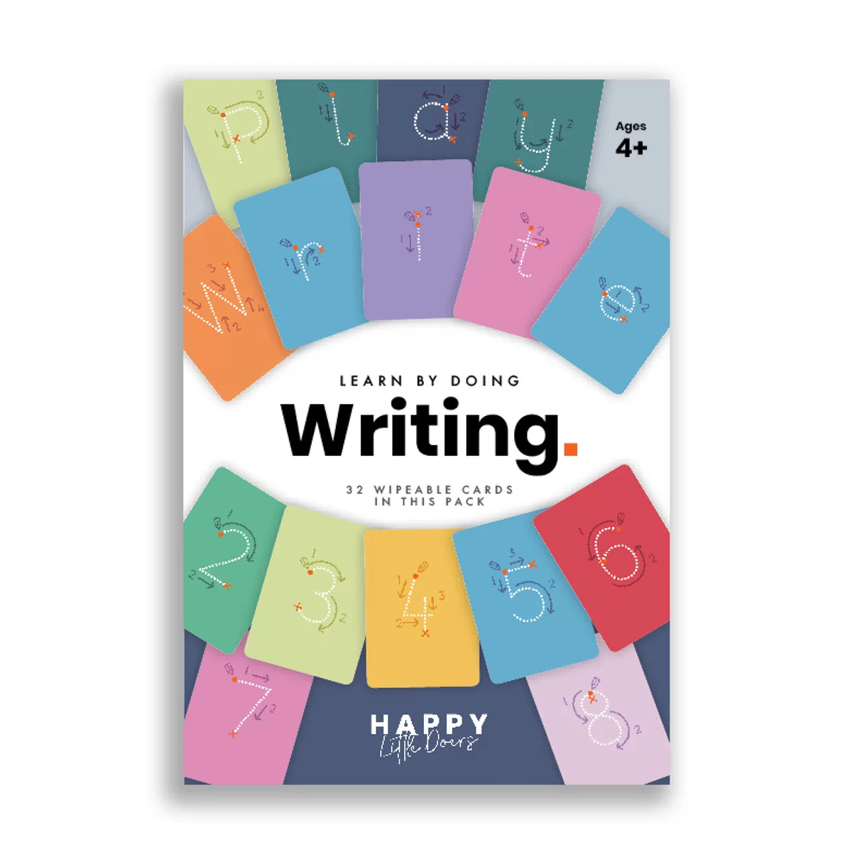 Learn Writing Flashcards - Pack Of 32 - Happy Little Doers