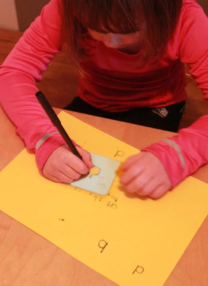 Letter Reversal Stencil B, D, P, Q | The Dyslexia Shop
