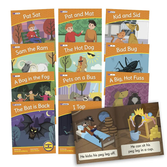 Letters & Sounds Phase 2 Set 2 Fiction | The Dyslexia Shop