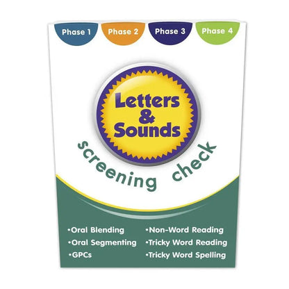 Letters and Sounds - Screening Check | The Dyslexia Shop