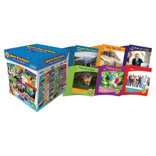 Letters and Sounds Set 1 Non-Fiction Boxed Set | The Dyslexia Shop