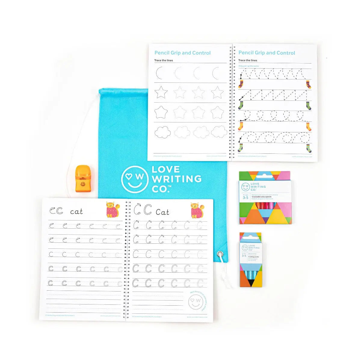 Love Writing Co. Ages 3-5 - Complete Learning To Write Pack | The Dyslexia Shop