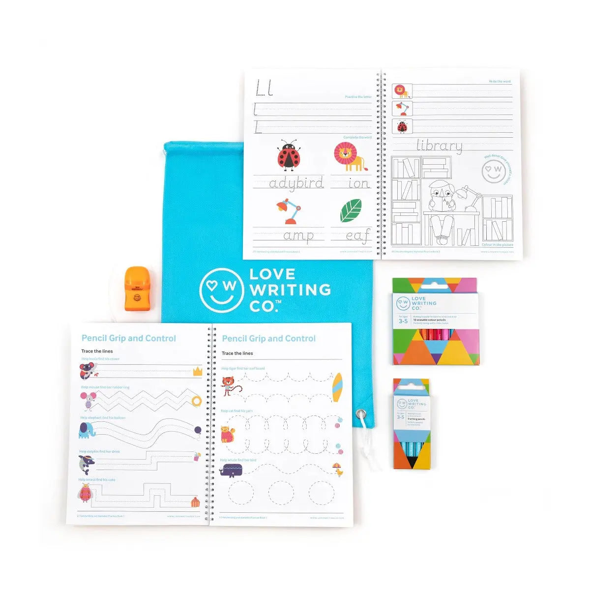 Love Writing Co. Ages 3-5 - Complete Learning To Write Pack | The Dyslexia Shop