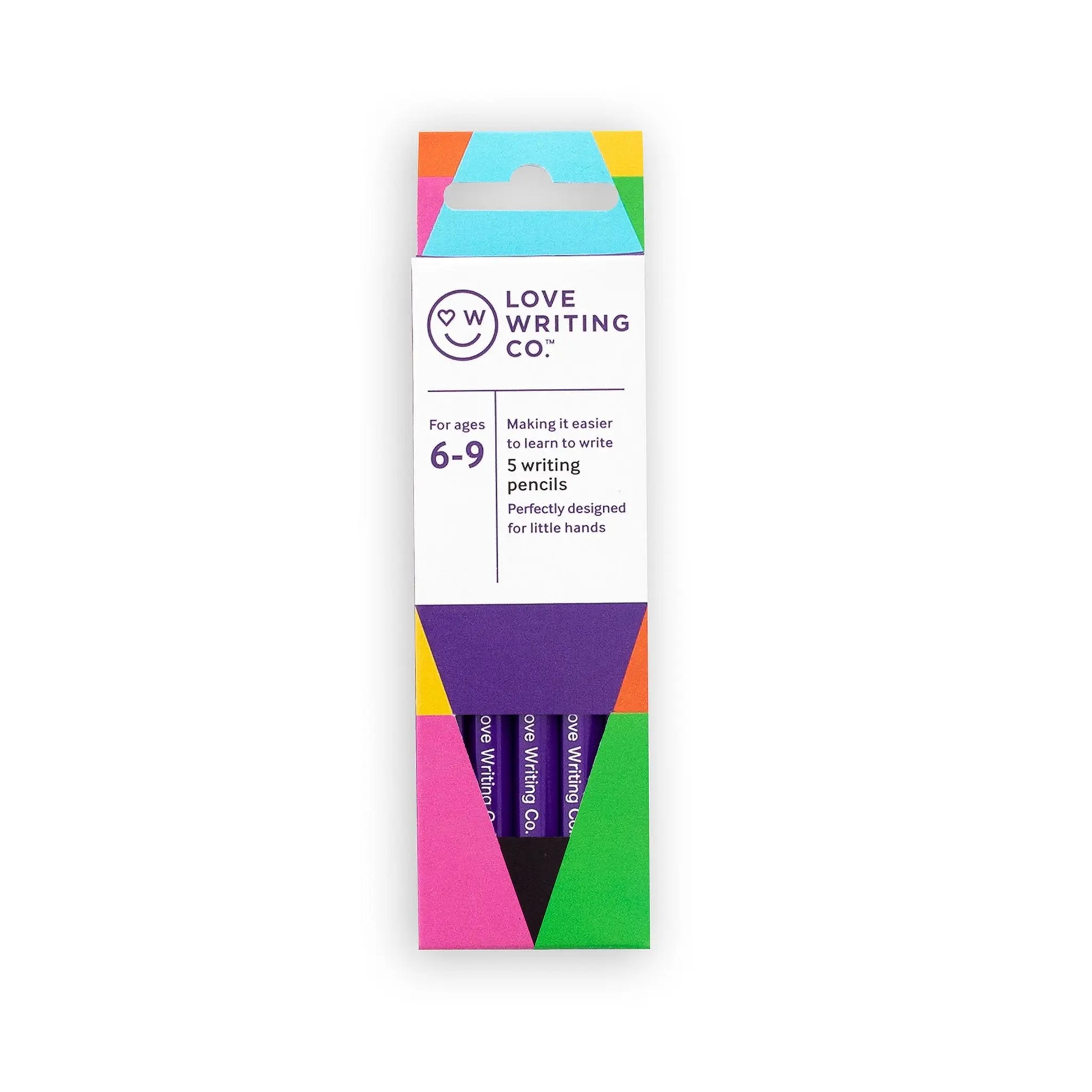Love Writing Co. Writing Pencils - pack of 5- Ages 6-9 | The Dyslexia Shop