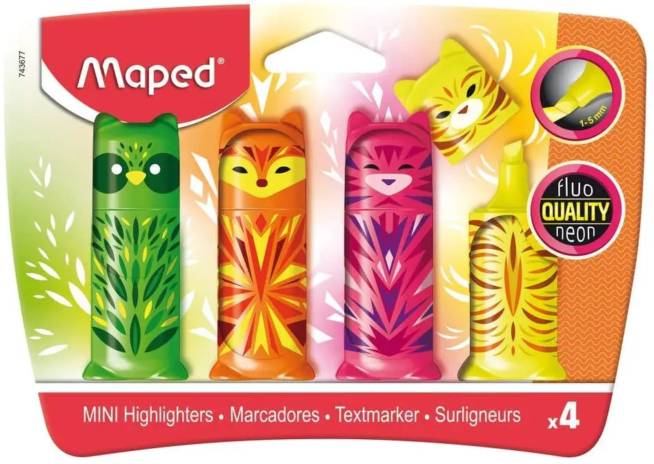 Maped - Mini Highlighters Set of 4 | The Dyslexia Shop