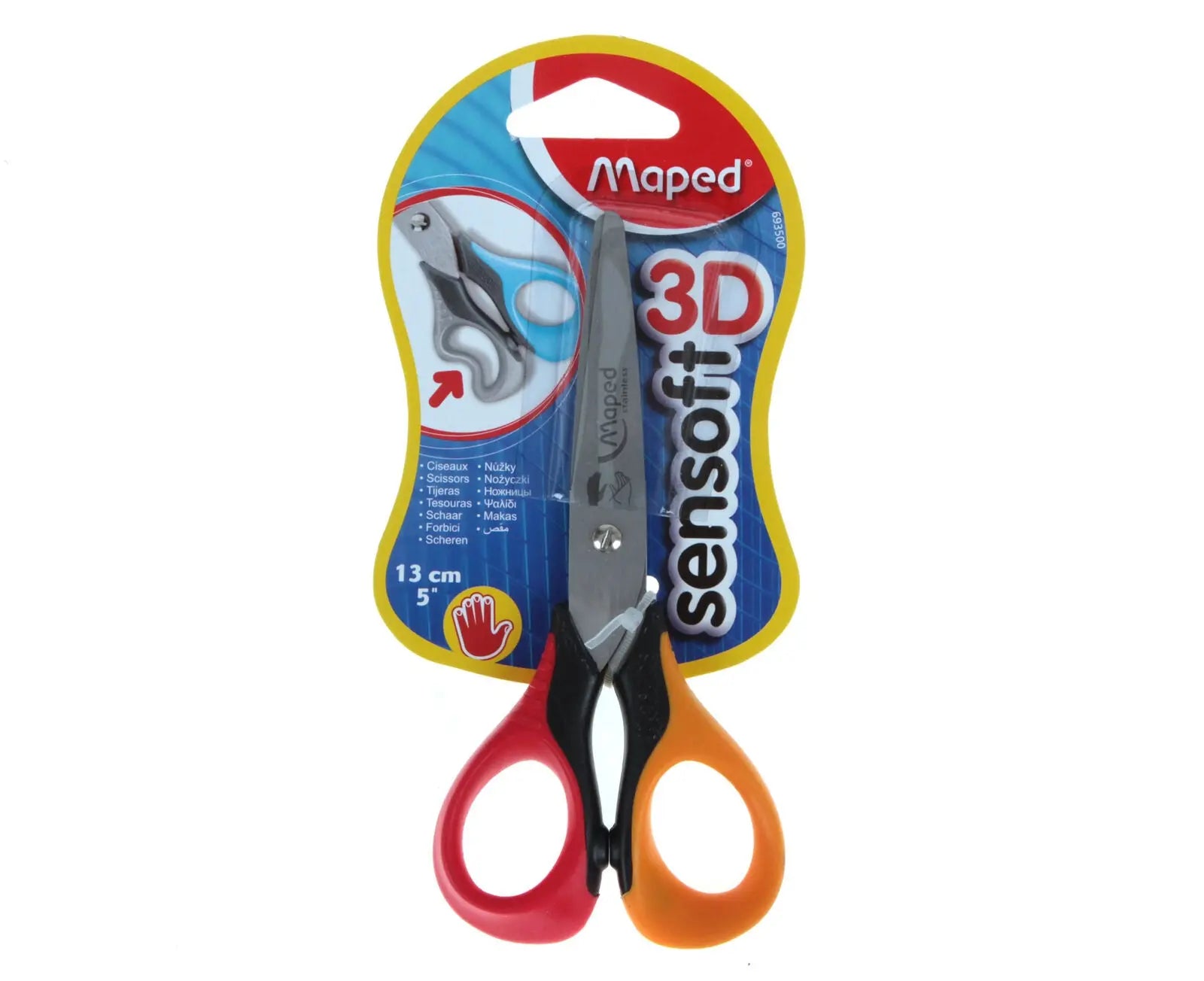 Maped Sensoft 3D Scissors Left Handed 13cm | The Dyslexia Shop