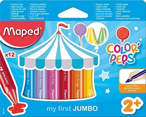 MapedColor'Peps My First Jumbo Wax Crayons (Age 2+) | The Dyslexia Shop