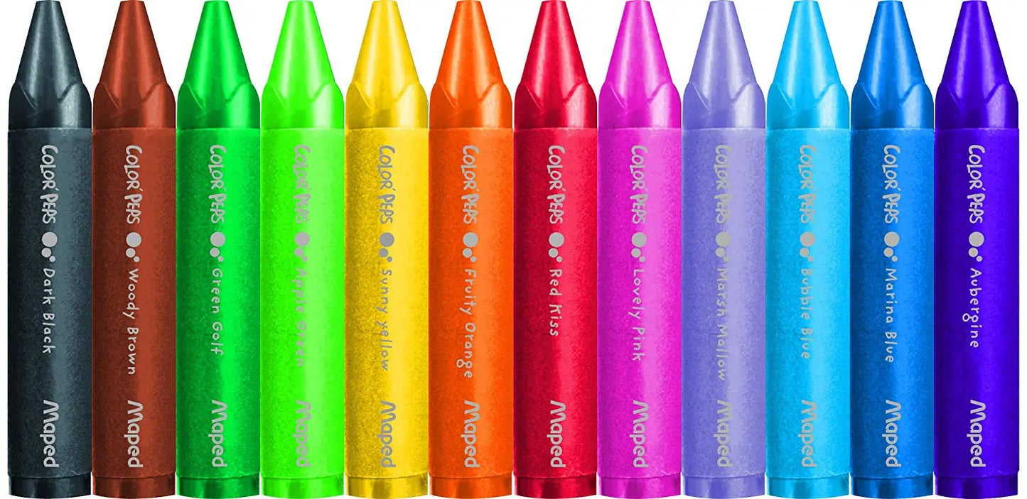 MapedColor'Peps My First Jumbo Wax Crayons (Age 2+) | The Dyslexia Shop