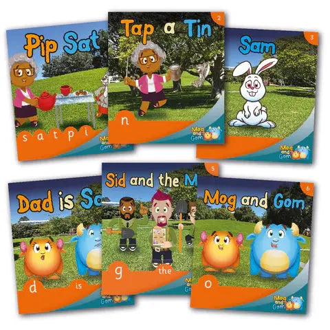 Mog and Gom Books Unit 1 | The Dyslexia Shop