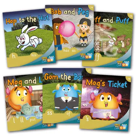 Mog and Gom Books Unit 3 | The Dyslexia Shop
