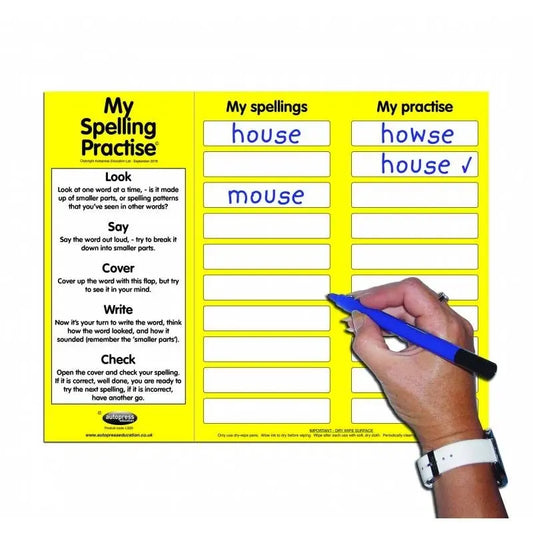 My Spelling Practise (Look, Say, Cover, Write , Check) | The Dyslexia Shop