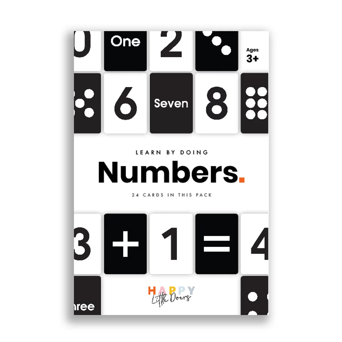 Learn Numbers Flashcards - Pack Of 24 - Happy Little Doers