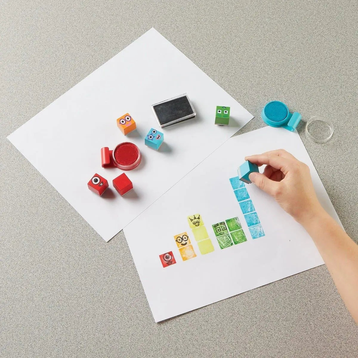 Numberblocks Stampoline Park Stamp Activity Set | The Dyslexia Shop