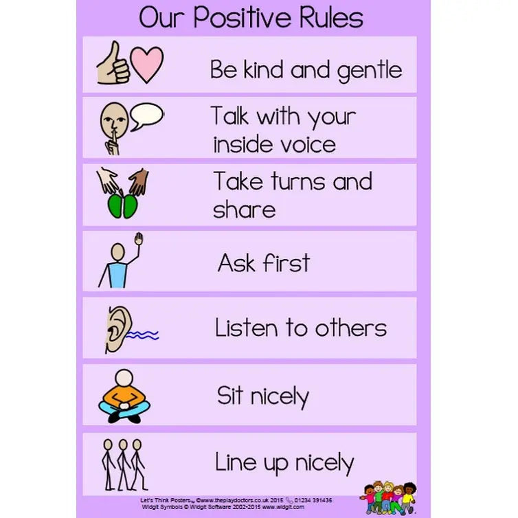 Our Positive Rules Poster | The Dyslexia Shop