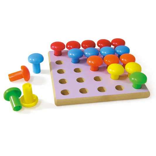 Peg Board with Large Pegs | The Dyslexia Shop