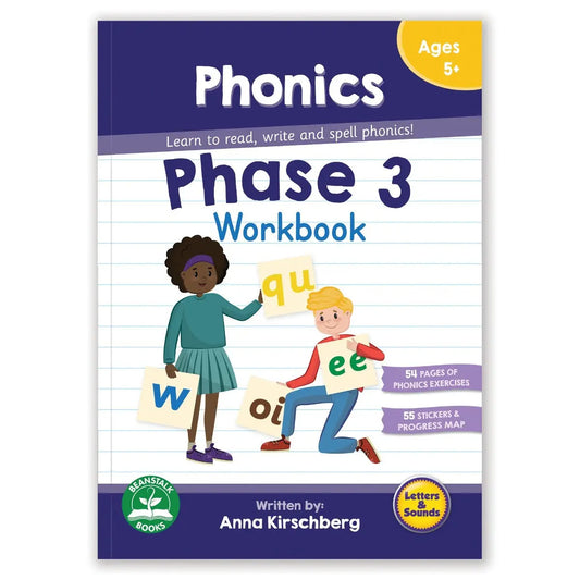 Phase 3 Phonics Workbook | The Dyslexia Shop