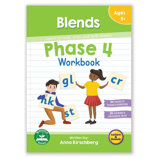 Phase 4 Blends Workbook | The Dyslexia Shop