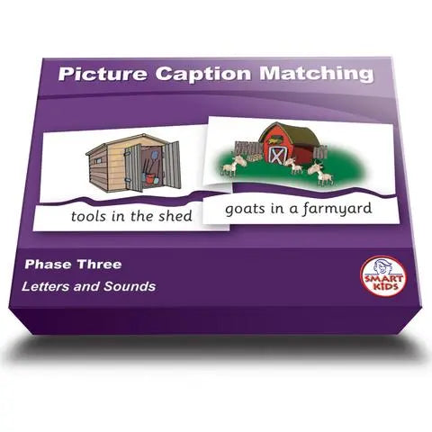 Picture Caption Matching Phase Three | The Dyslexia Shop