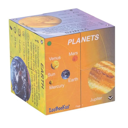 Planets Solar System Statistics Cubebook | The Dyslexia Shop