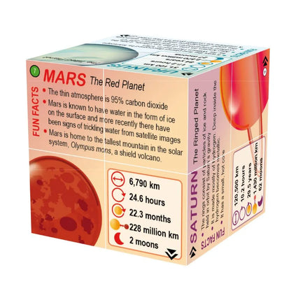 Planets Solar System Statistics Cubebook | The Dyslexia Shop