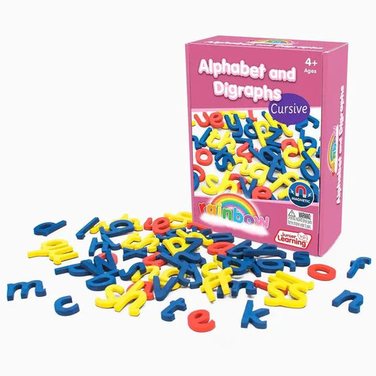 Rainbow Alphabet and Digraphs - Cursive | The Dyslexia Shop