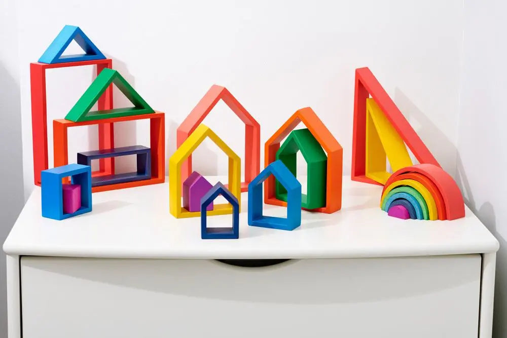 Rainbow Architect Houses - Pk7 | The Dyslexia Shop