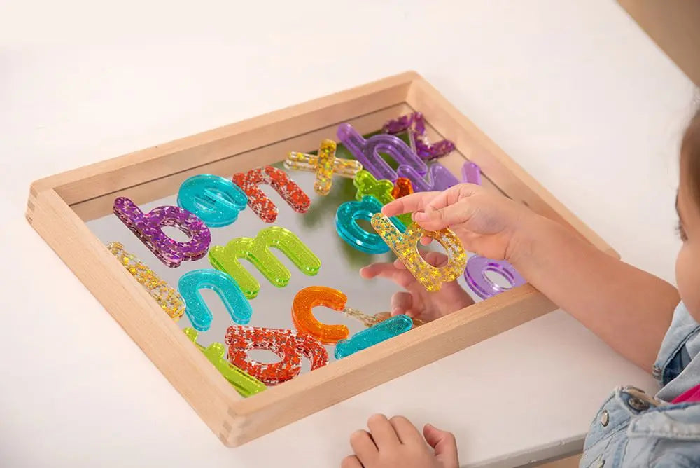 Rainbow Glitter Letters - Pk26 | The Dyslexia Shop
