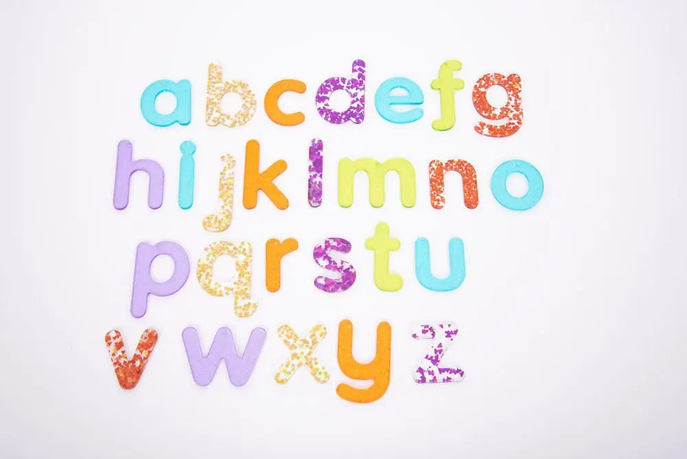 Rainbow Glitter Letters - Pk26 | The Dyslexia Shop