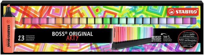 STABILO BOSS ORIGINAL Highlighters - Desk Set of 23 Assorted Colours | The Dyslexia Shop