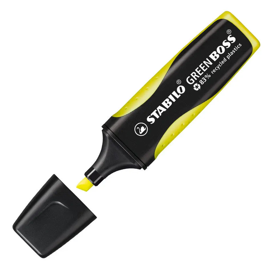 STABILO GREEN BOSS highlighter made from 83% recycled plastic - Single | The Dyslexia Shop