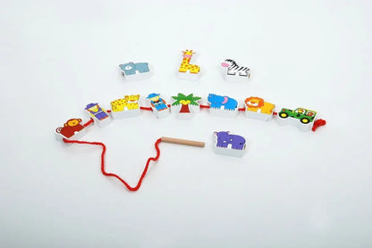 Safari Lacing Blocks - Pk12 | The Dyslexia Shop