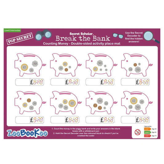 Secret Scholar - Break the Bank (Lvl 2) | The Dyslexia Shop