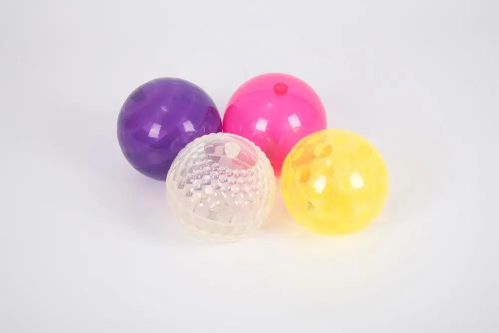 Sensory Flashing Balls (Textured) - Pk4 | The Dyslexia Shop