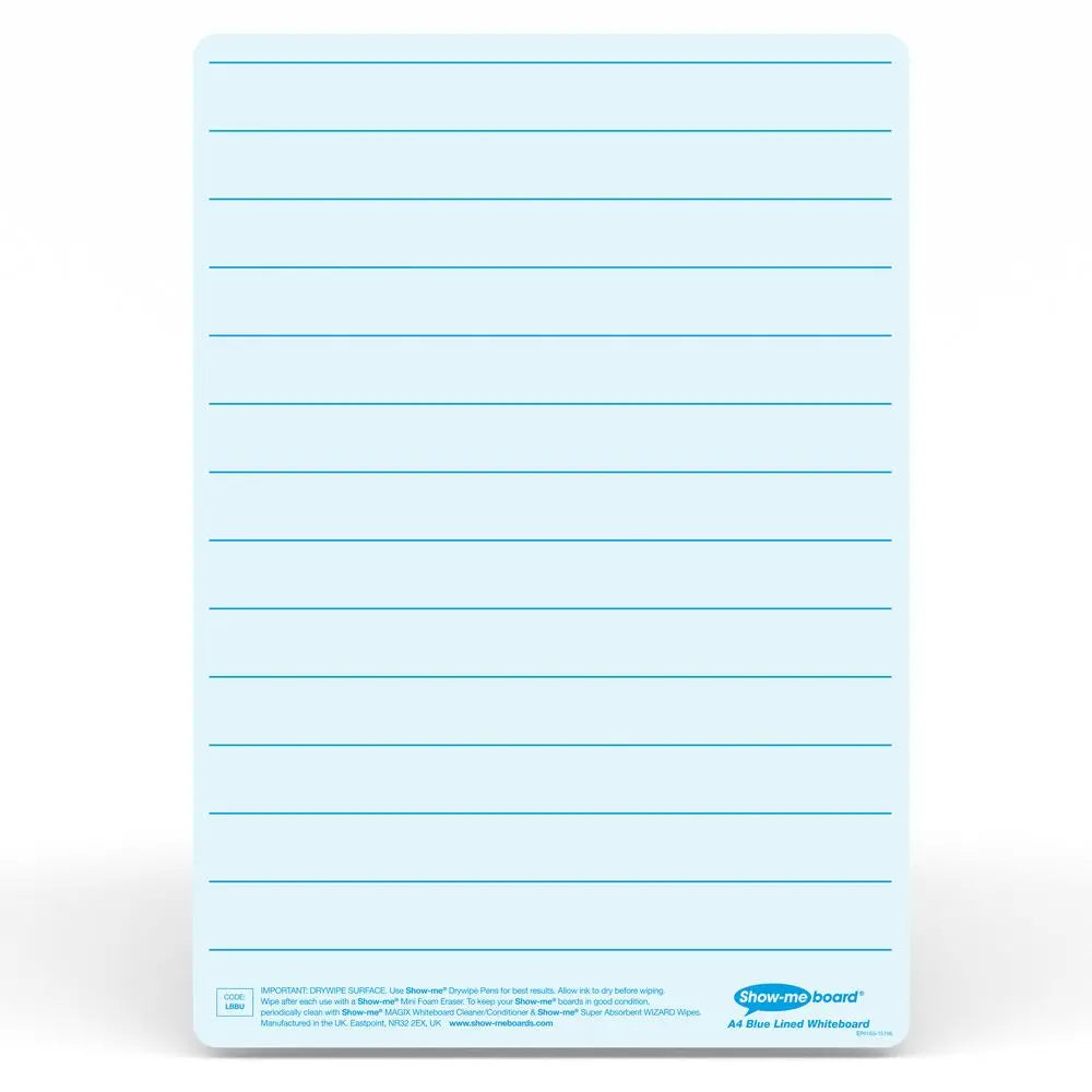 Show-Me - A4 Lined Tinted Drywipe Boards | The Dyslexia Shop